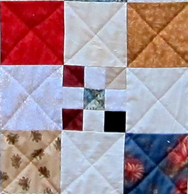 Framed Nine Patch Quilt Block Pattern
