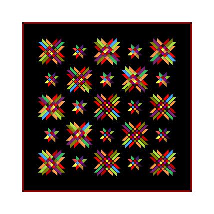 Quilt Pattern Delectable Mountain Star | eBay